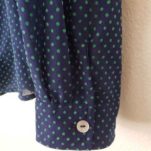 Olive & Oak Button Down Polka Dot Blouse - Picture 4 of 6